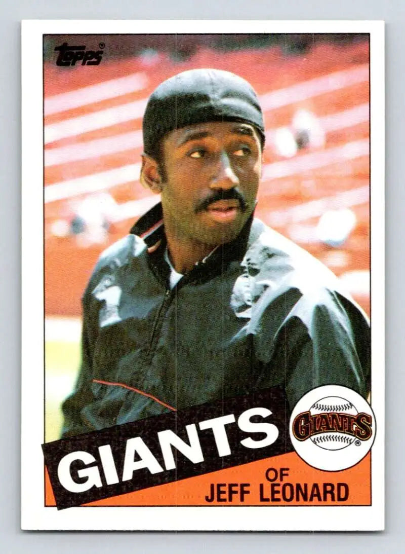 1985 Topps #619 Jeffrey Leonard EX Excellent San Francisco Giants Baseball Card - Baseball Card Single