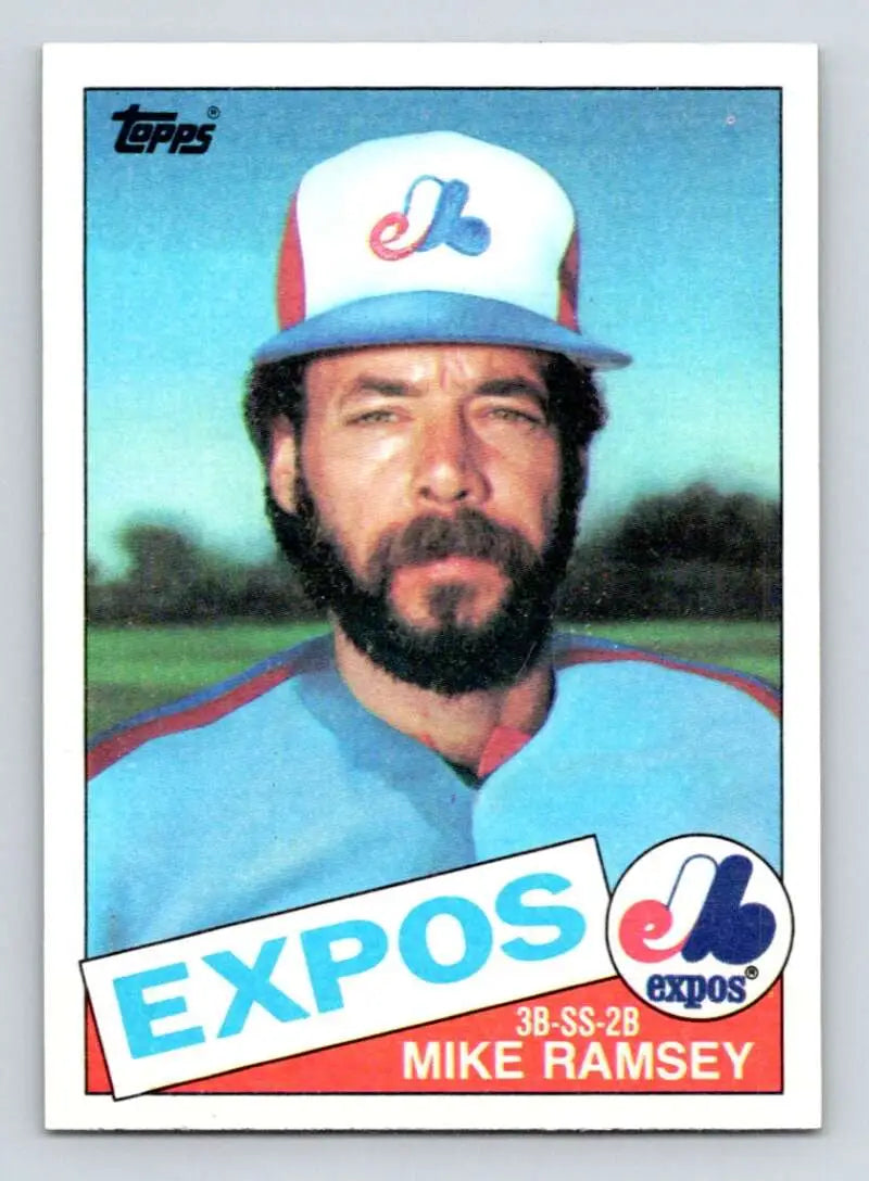 1985 Topps #62 Mike Ramsey EX Excellent Montreal Expos Baseball Card - Baseball Card Single