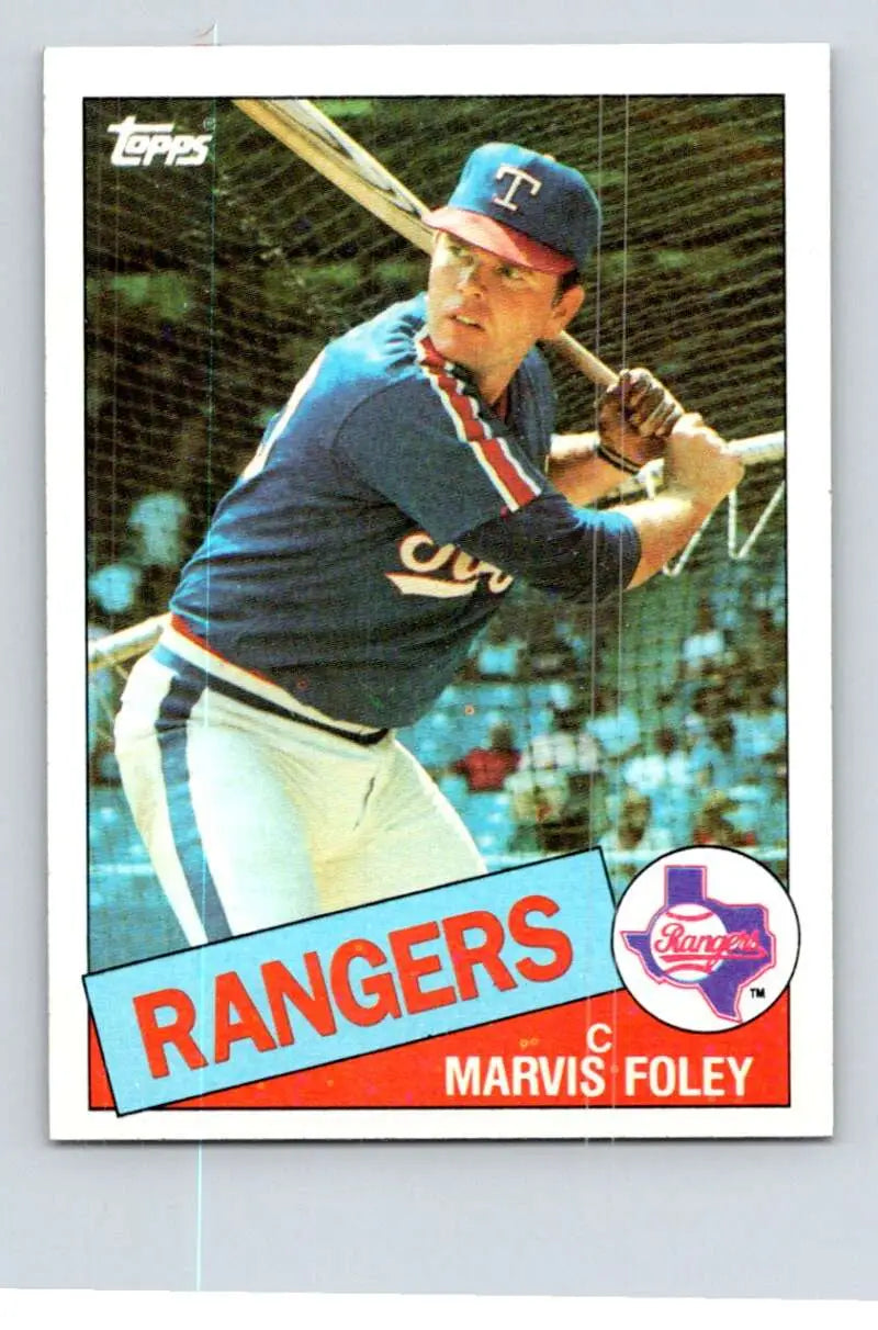 1985 Topps #621 Marv Foley EX Excellent Texas Rangers Baseball Card - Baseball Card Single