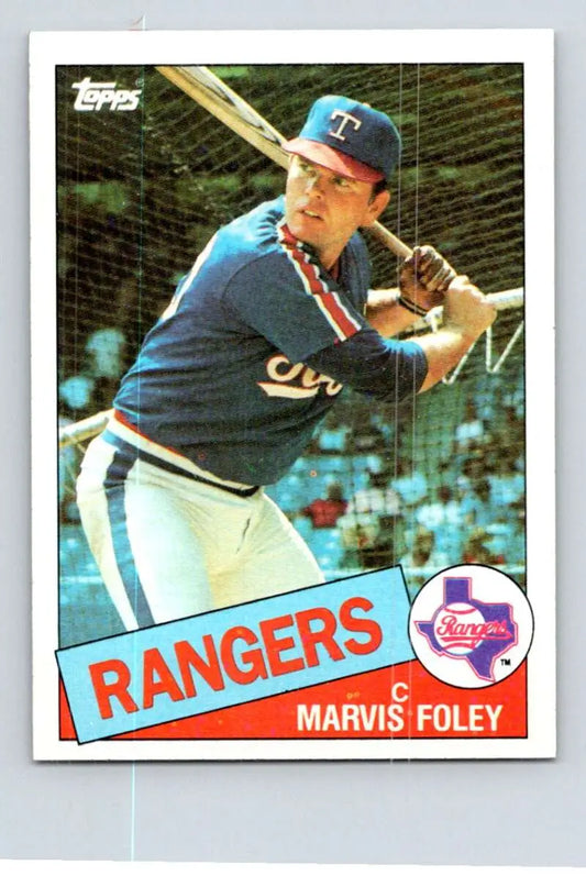 1985 Topps #621 Marv Foley EX Excellent Texas Rangers Baseball Card - Baseball Card Single