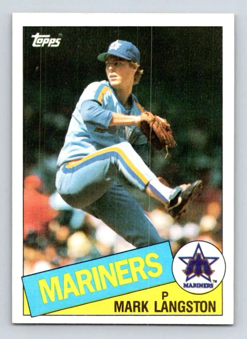 1985 Topps #625 Mark Langston EX Excellent RC Rookie Seattle Mariners Baseball Card - Baseball Card Single