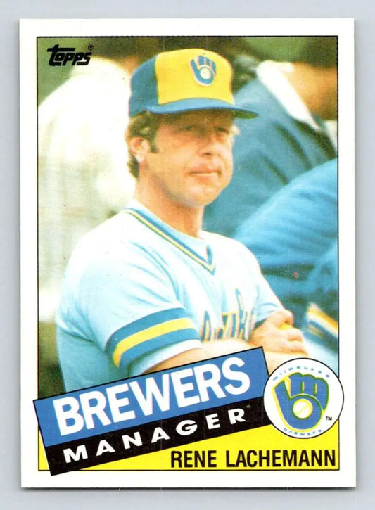 1985 Topps #628 Rene Lachemann EX Excellent Milwaukee Brewers Baseball Card