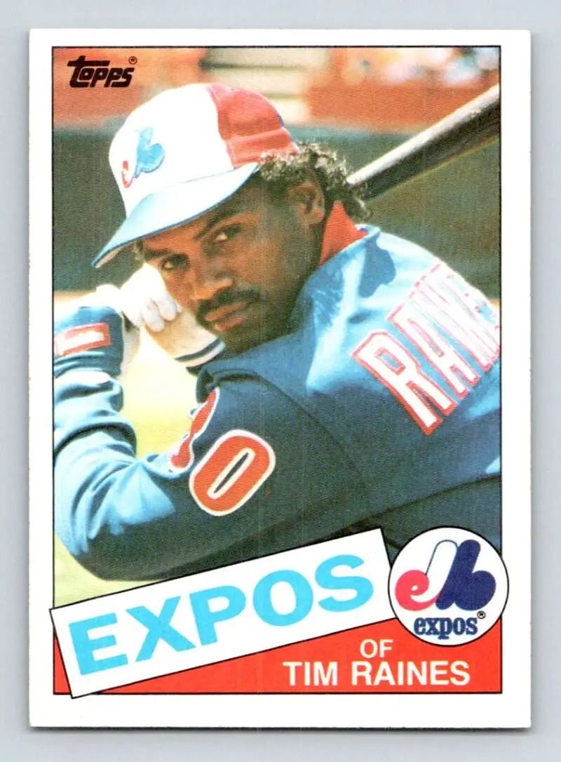 1985 Topps #630 Tim Raines EX Excellent Montreal Expos Baseball Card - Baseball Card Single