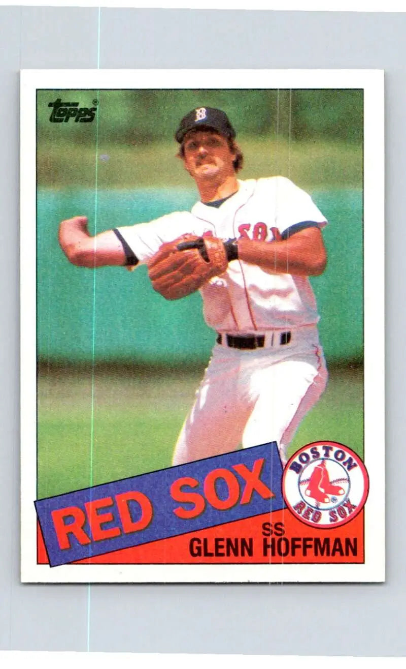 1985 Topps #633 Glenn Hoffman EX Excellent Boston Red Sox Baseball Card - Baseball Card Single
