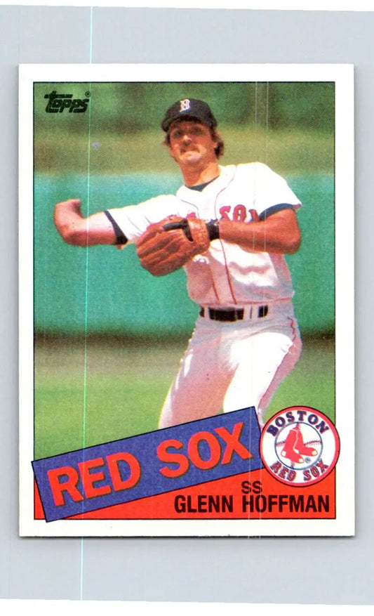1985 Topps #633 Glenn Hoffman EX Excellent Boston Red Sox Baseball Card - Baseball Card Single