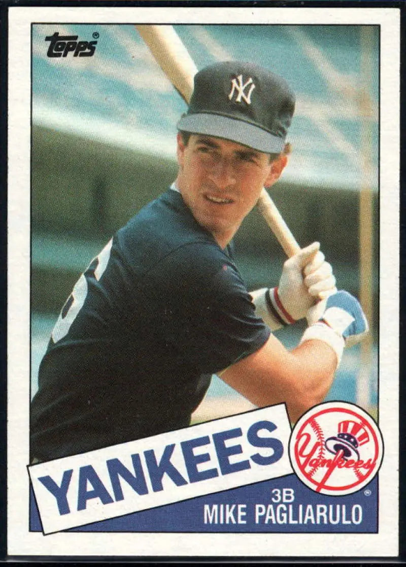 1985 Topps #638 Mike Pagliarulo EX Excellent RC Rookie New York Yankees Baseball Card - Baseball Card Single