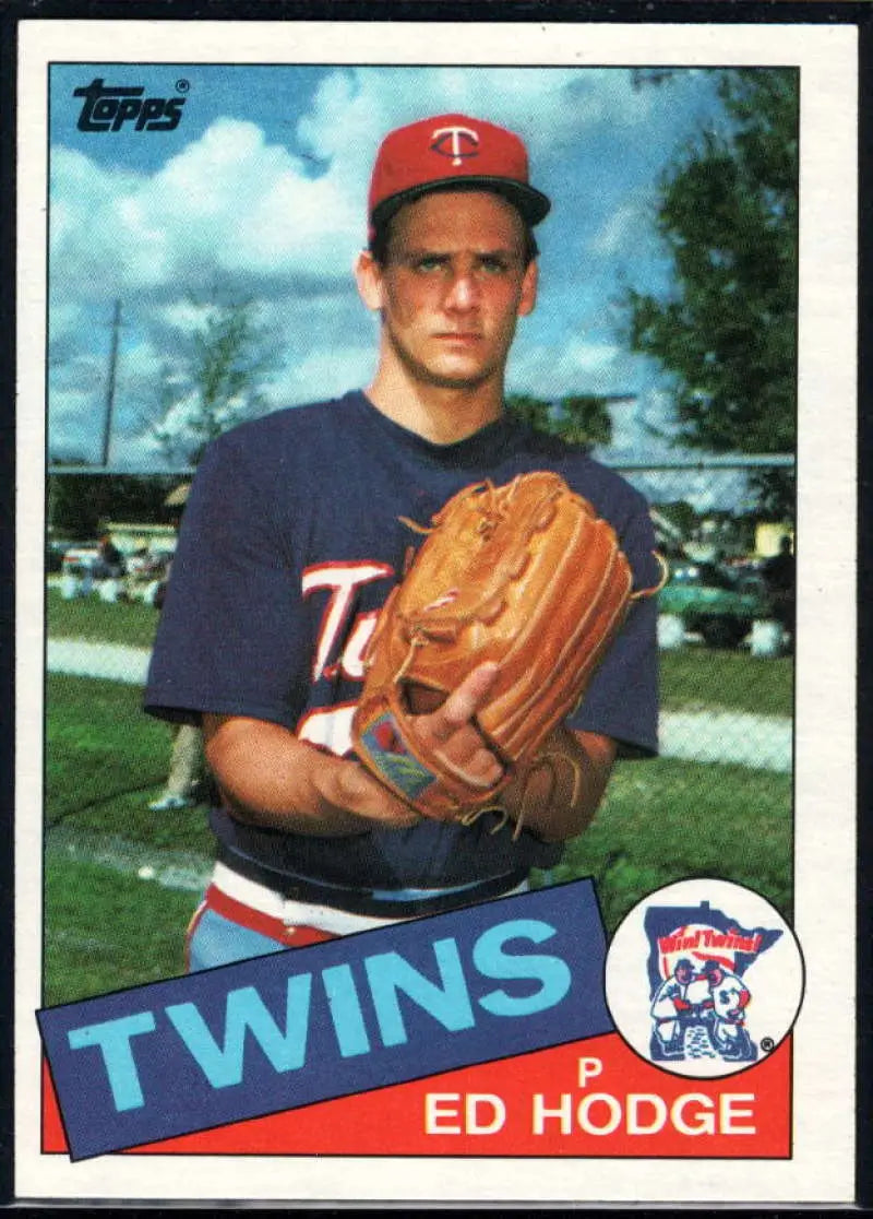 1985 Topps #639 Ed Hodge EX Excellent RC Rookie Minnesota Twins Baseball Card - Baseball Card Single