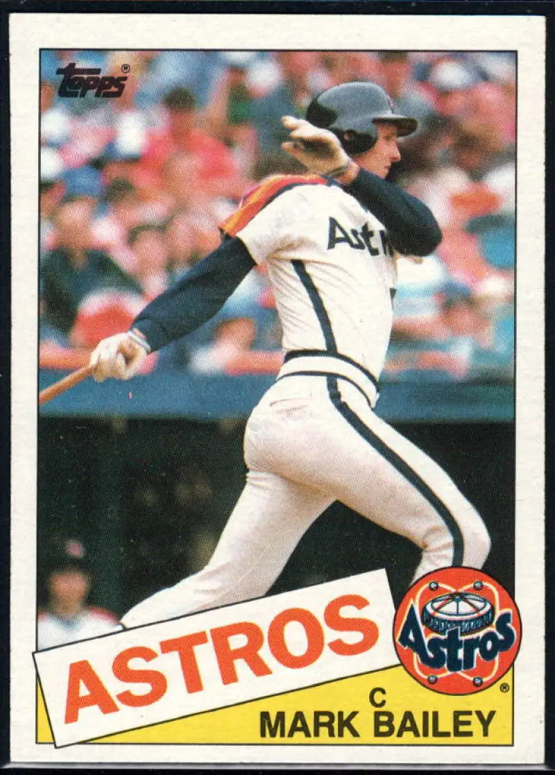 1985 Topps #64 Mark Bailey EX Excellent RC Rookie Houston Astros Baseball Card - Baseball Card Single