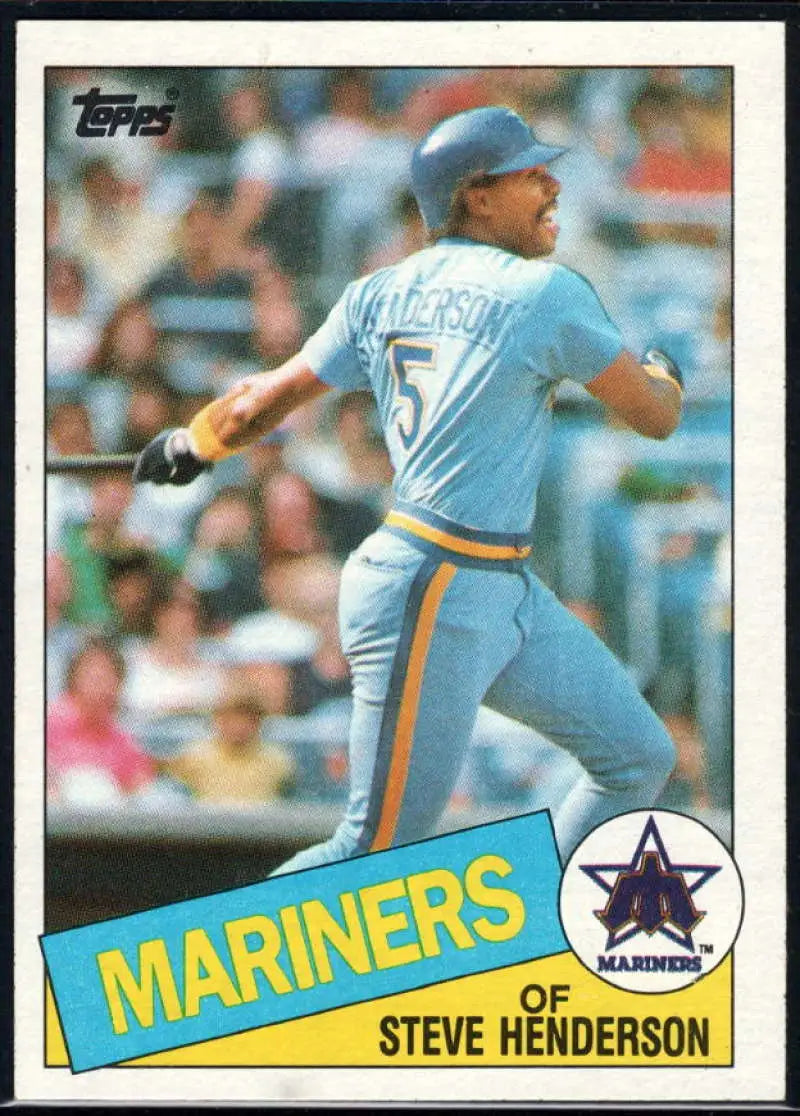 1985 Topps #640 Steve Henderson EX Excellent Seattle Mariners Baseball Card - Baseball Card Single