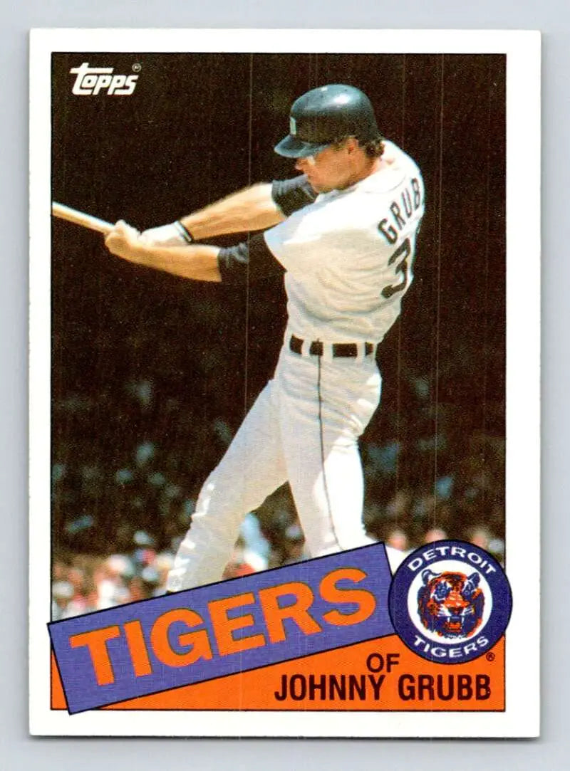 1985 Topps #643 Johnny Grubb EX Excellent Detroit Tigers Baseball Card - Baseball Card Single