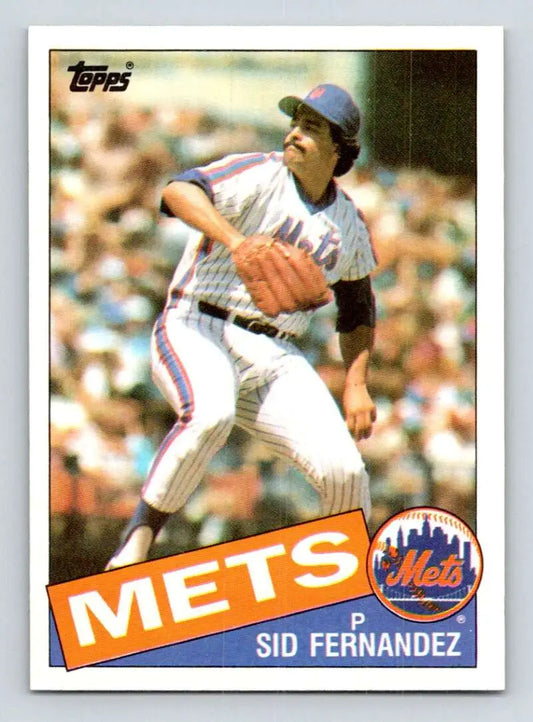 1985 Topps #649 Sid Fernandez EX Excellent New York Mets Baseball Card - Baseball Card Single