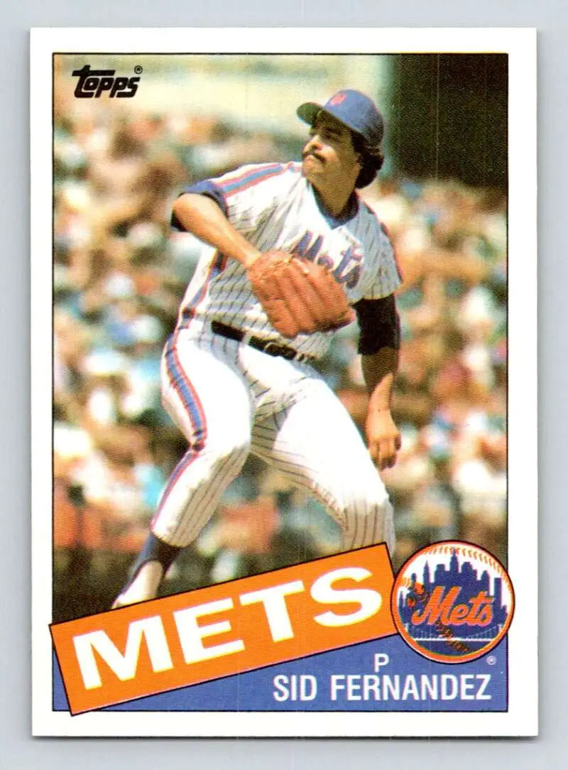 1985 Topps #649 Sid Fernandez EX Excellent New York Mets Baseball Card - Baseball Card Single
