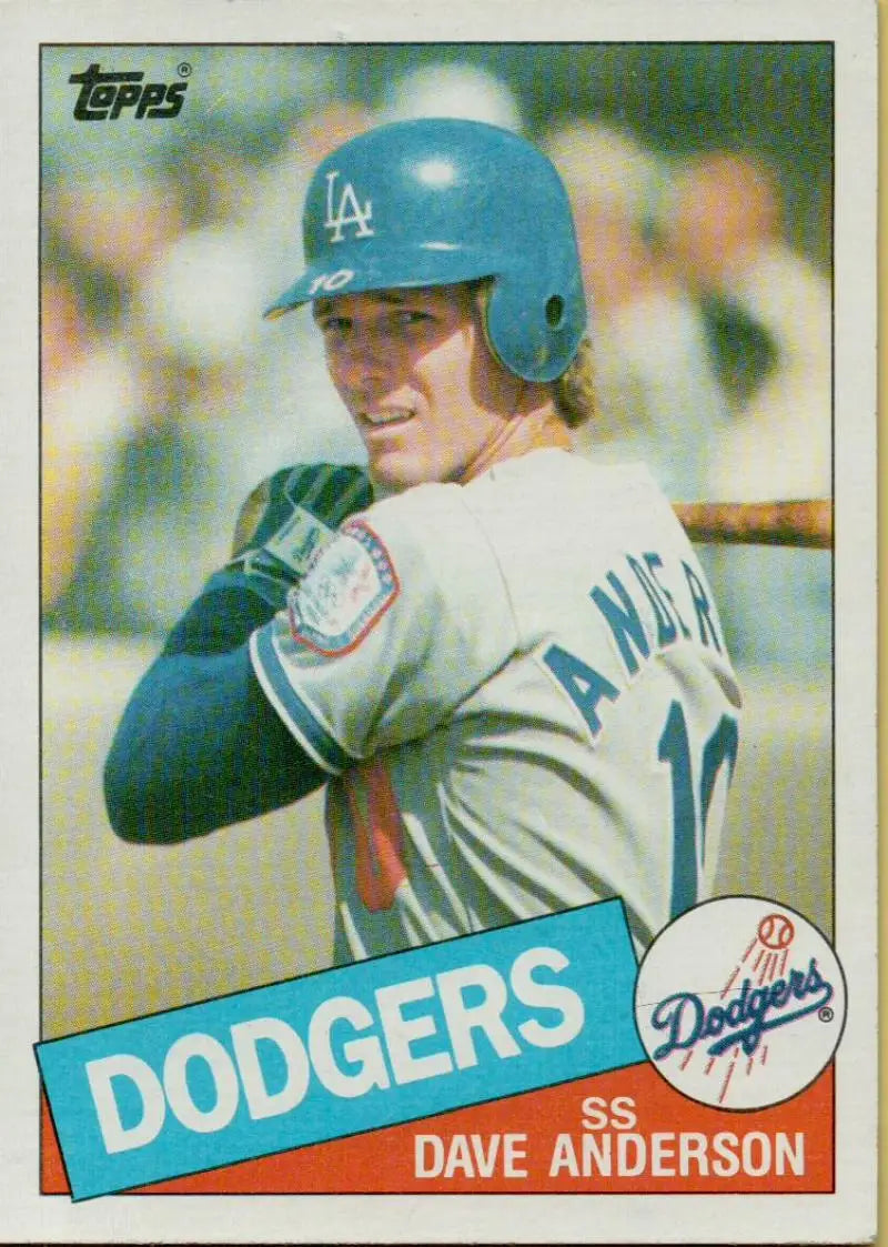 1985 Topps #654 Dave Anderson EX Excellent Los Angeles Dodgers Baseball Card - Baseball Card Single
