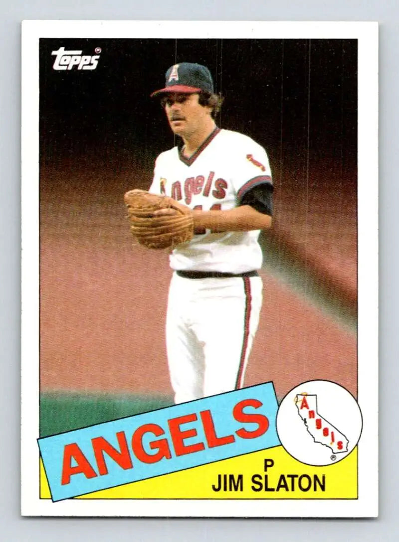 1985 Topps #657 Jim Slaton EX Excellent California Angels Baseball Card - Baseball Card Single