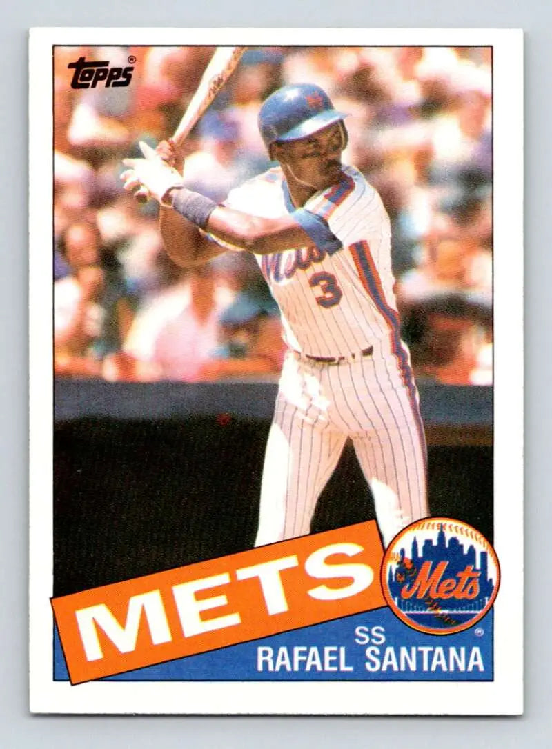 1985 Topps #67 Rafael Santana EX Excellent New York Mets Baseball Card - Baseball Card Single