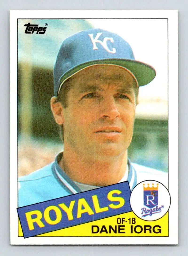 1985 Topps #671 Dane Iorg EX Excellent Kansas City Royals Baseball Card - Baseball Card Single