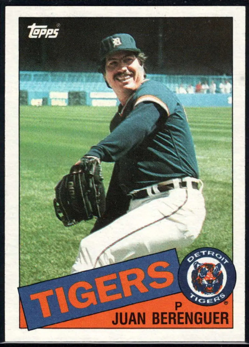 1985 Topps #672 Juan Berenguer EX Excellent Detroit Tigers Baseball Card - Baseball Card Single