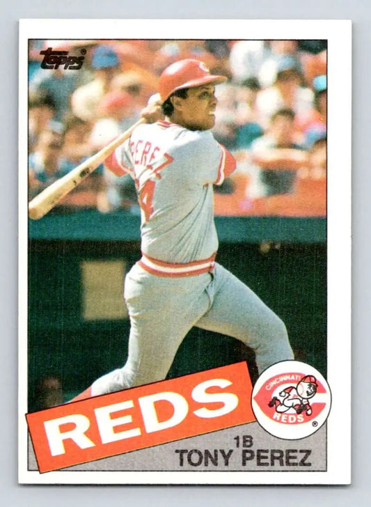 1985 Topps #675 Tony Perez EX Excellent Cincinnati Reds Baseball Card - Baseball Card Single