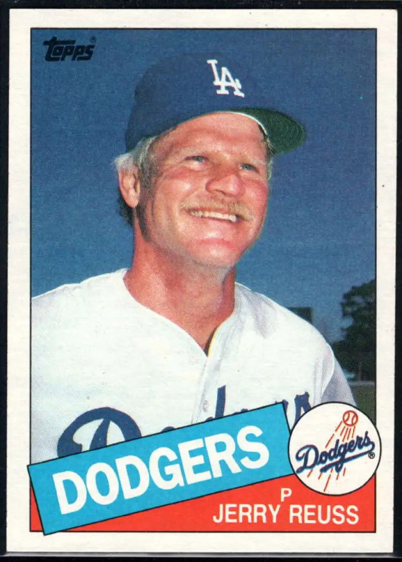 1985 Topps #680 Jerry Reuss EX Excellent Los Angeles Dodgers Baseball Card - Baseball Card Single