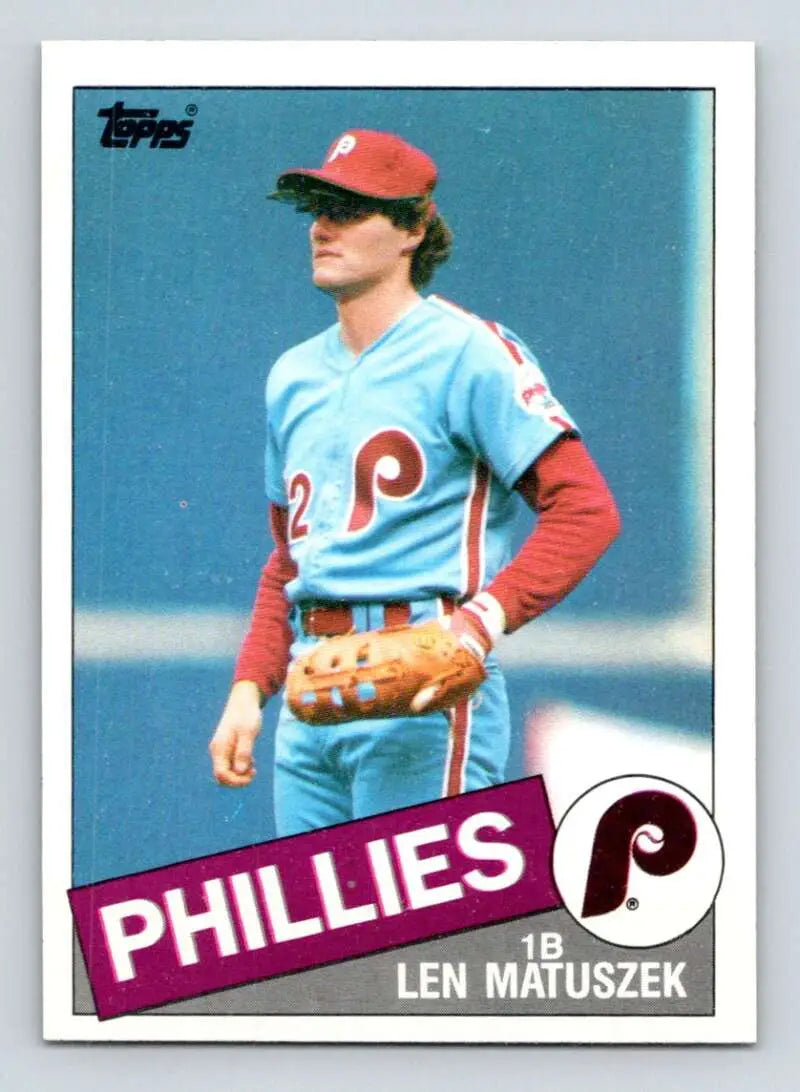 1985 Topps #688 Len Matuszek EX Excellent Philadelphia Phillies Baseball Card - Baseball Card Single