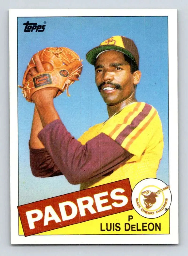 1985 Topps #689 Luis DeLeon EX Excellent San Diego Padres Baseball Card - Baseball Card Single