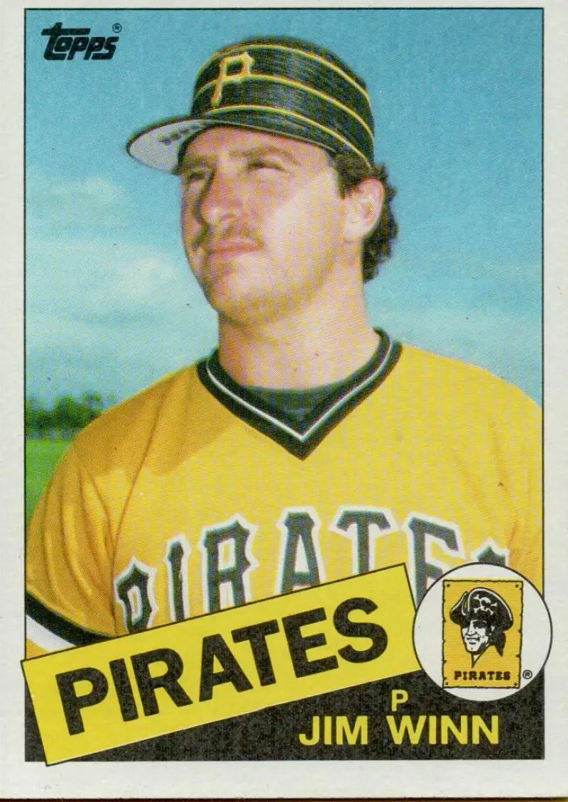 1985 Topps #69 Jim Winn EX Excellent Pittsburgh Pirates Baseball Card - Baseball Card Single