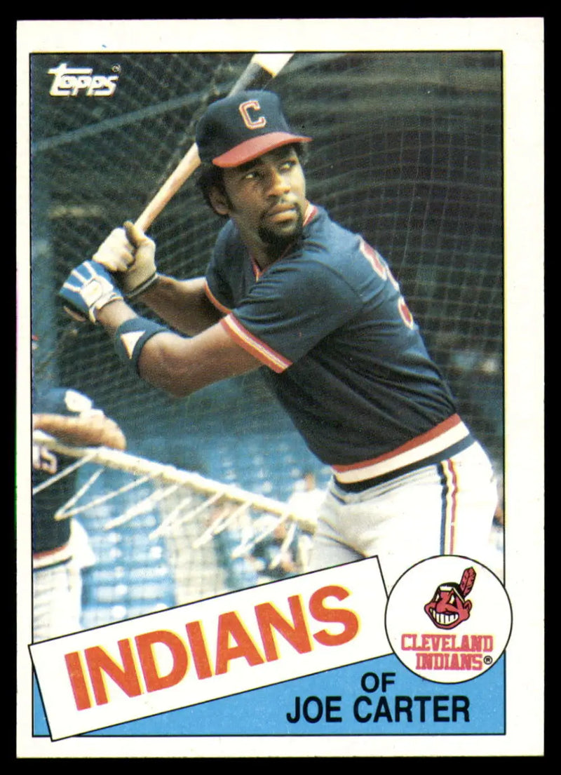 1985 Topps #694 Joe Carter EX Excellent Cleveland Indians Baseball Card - Baseball Card Single