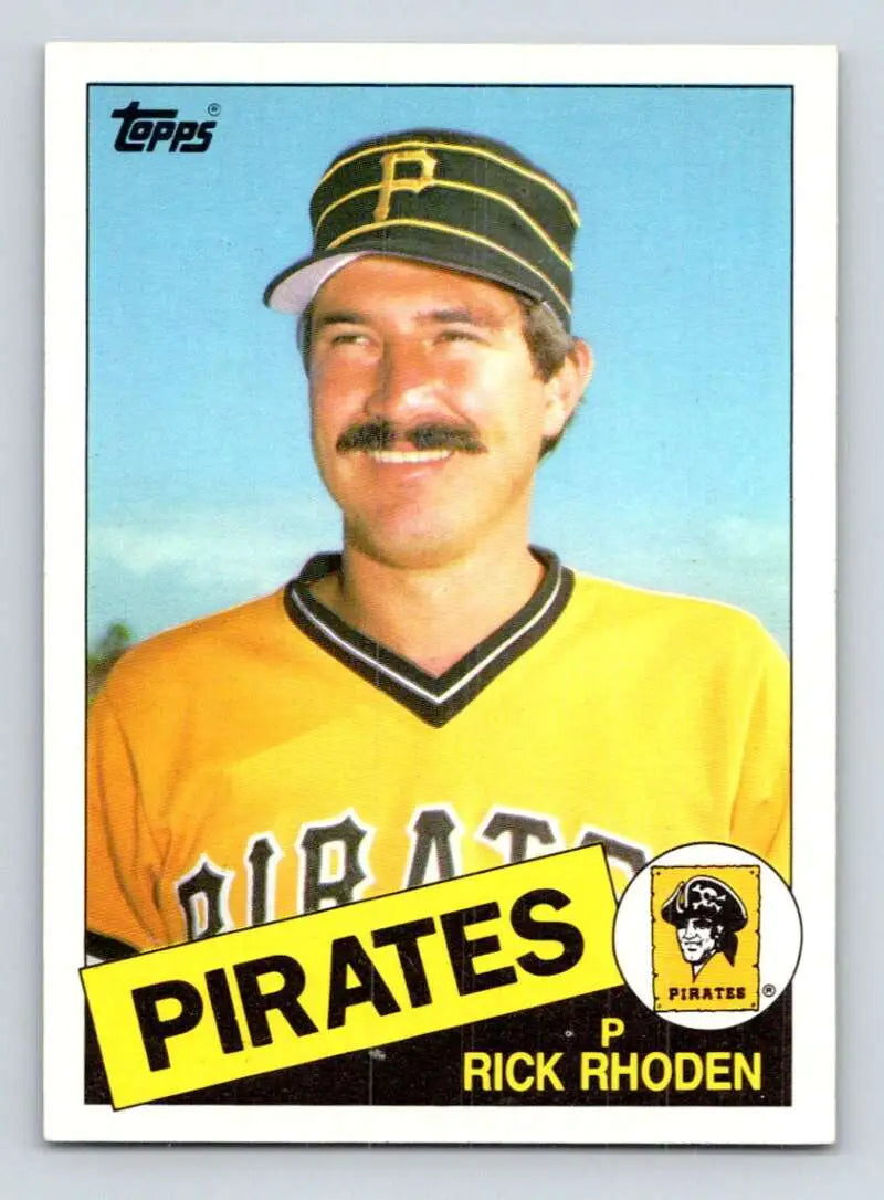 1985 Topps #695 Rick Rhoden EX Excellent Pittsburgh Pirates Baseball Card - Baseball Card Single