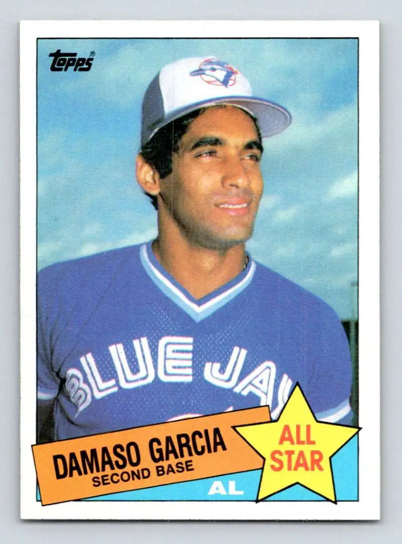 1985 Topps #702 Damaso Garcia EX Excellent Toronto Blue Jays Baseball Card - Baseball Card Single