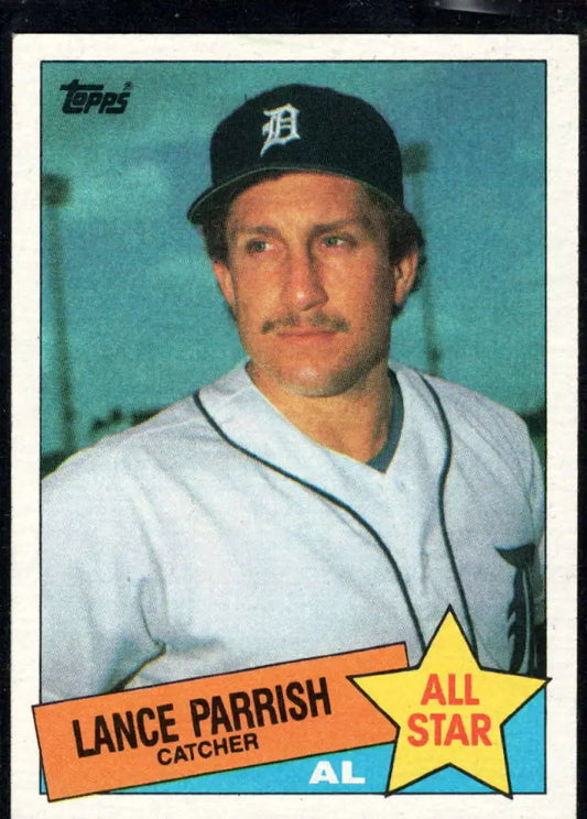 1985 Topps #708 Lance Parrish EX Excellent Detroit Tigers Baseball Card - Baseball Card Single