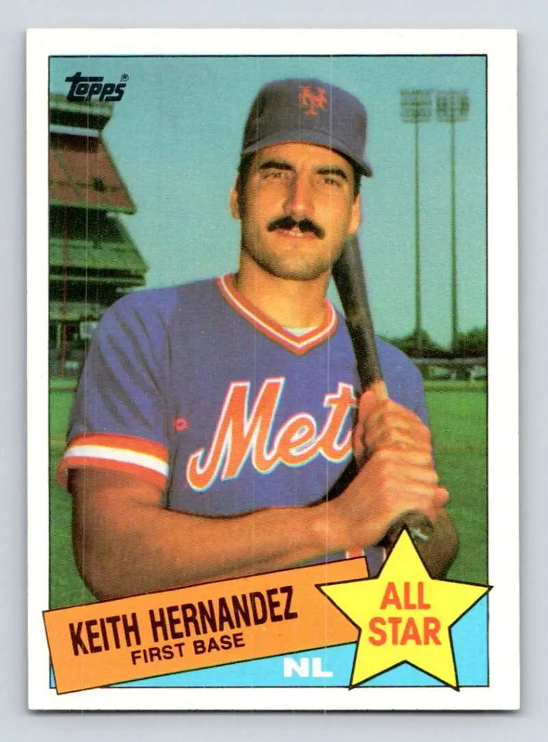 1985 Topps #712 Keith Hernandez EX Excellent New York Mets Baseball Card - Baseball Card Single