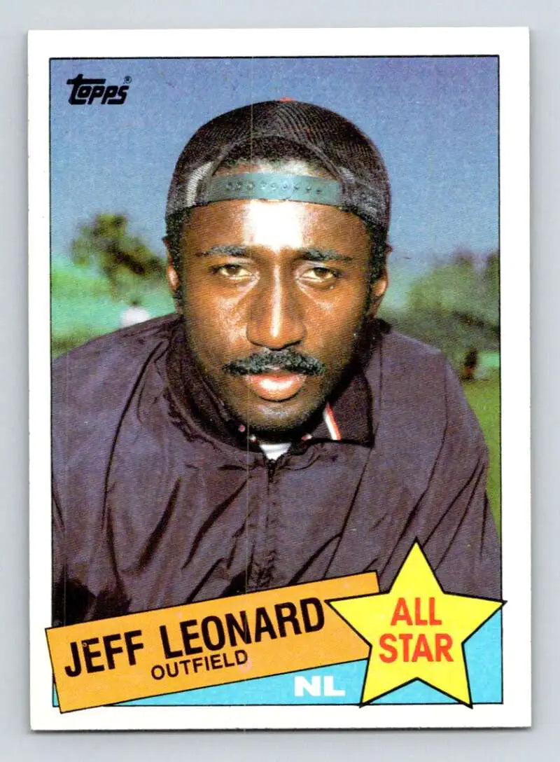 1985 Topps #718 Jeffrey Leonard EX Excellent San Francisco Giants Baseball Card - Baseball Card Single