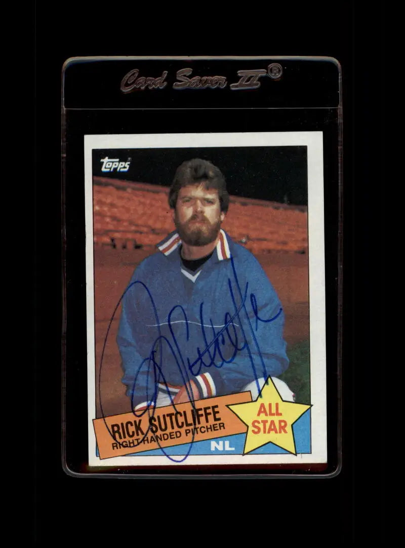 1985 Topps #720 Rick Sutcliffe EX Excellent Chicago Cubs Baseball Card - Baseball Card Single