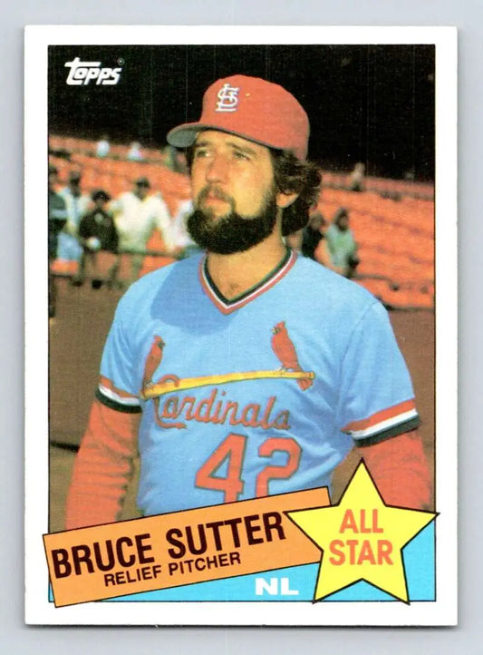 1985 Topps #722 Bruce Sutter EX Excellent St. Louis Cardinals Baseball Card - Baseball Card Single