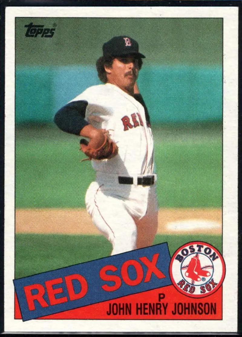 1985 Topps #734 John Henry Johnson EX Excellent Boston Red Sox Baseball Card - Baseball Card Single