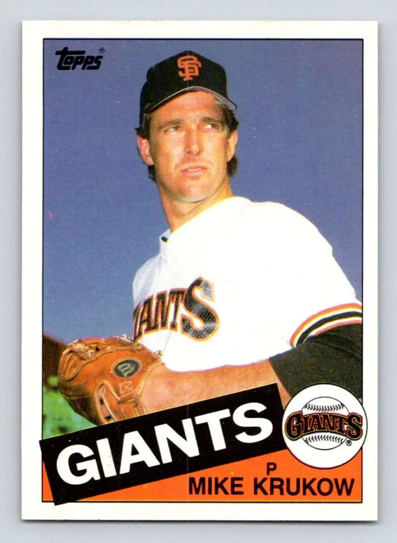 1985 Topps #74 Mike Krukow EX Excellent San Francisco Giants Baseball Card - Baseball Card Single
