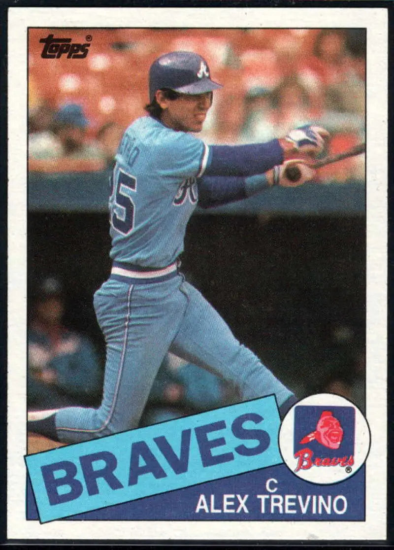 1985 Topps #747 Alex Trevino EX Excellent Atlanta Braves Baseball Card - Baseball Card Single