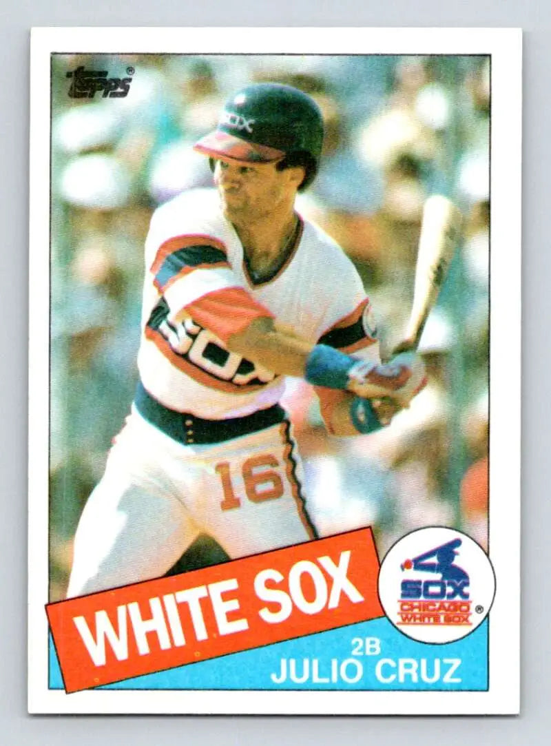 1985 Topps #749 Julio Cruz EX Excellent Chicago White Sox Baseball Card - Baseball Card Single
