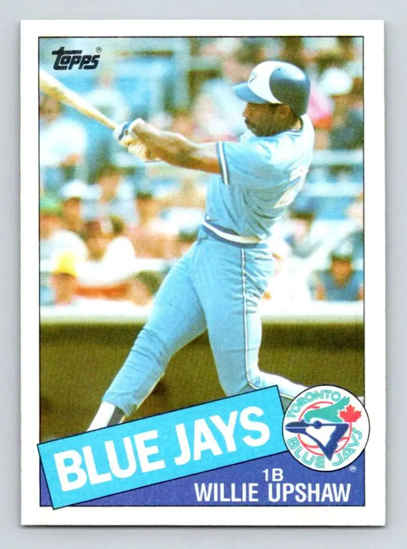 1985 Topps #75 Willie Upshaw EX Excellent Toronto Blue Jays Baseball Card - Baseball Card Single