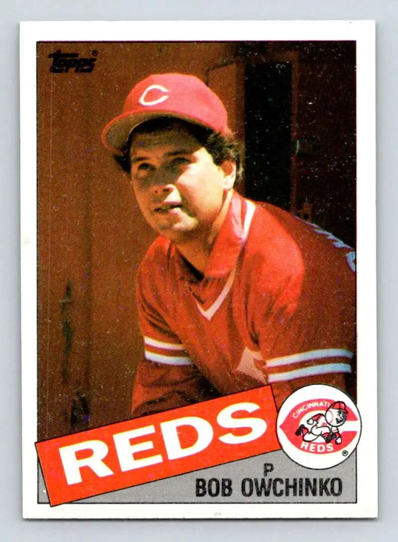 1985 Topps #752 Bob Owchinko EX Excellent Cincinnati Reds Baseball Card - Baseball Card Single