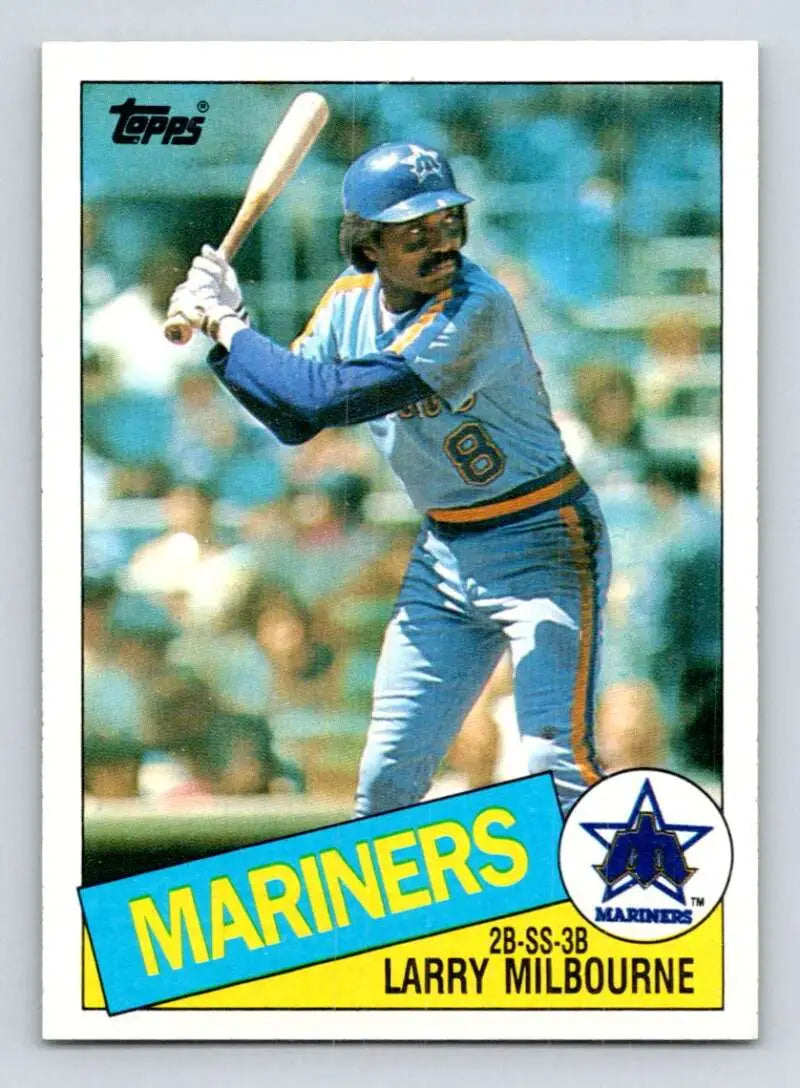 1985 Topps #754 Larry Milbourne EX Excellent Seattle Mariners Baseball Card - Baseball Card Single