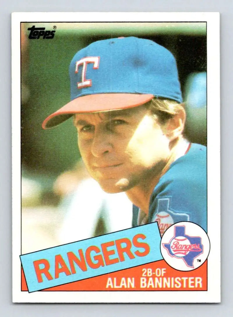 1985 Topps #76 Alan Bannister EX Excellent Texas Rangers Baseball Card - Baseball Card Single