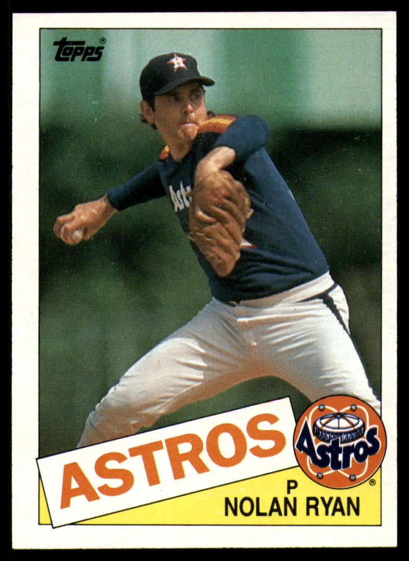 1985 Topps #760 Nolan Ryan EX Excellent Houston Astros Baseball Card - Baseball Card Single