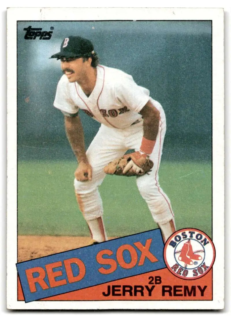 1985 Topps #761 Jerry Remy EX Excellent Boston Red Sox Baseball Card - Baseball Card Single