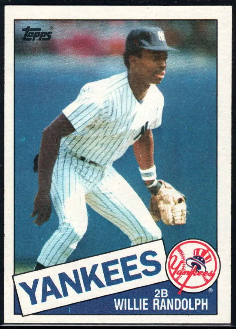 1985 Topps #765 Willie Randolph EX Excellent New York Yankees Baseball Card - Baseball Card Single
