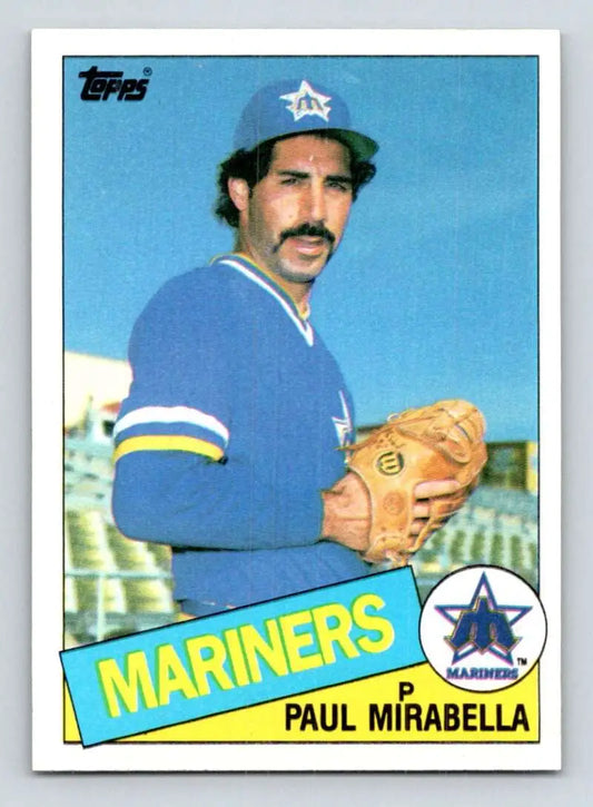 1985 Topps #766 Paul Mirabella EX Excellent Seattle Mariners Baseball Card - Baseball Card Single