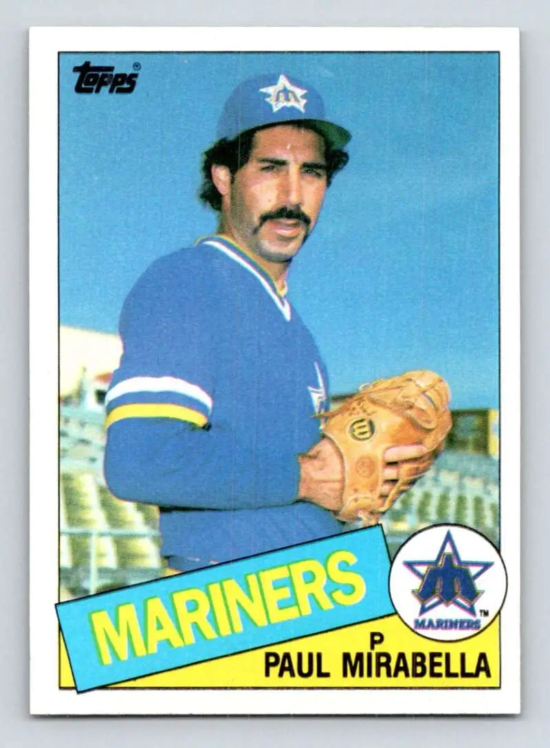 1985 Topps #766 Paul Mirabella EX Excellent Seattle Mariners Baseball Card - Baseball Card Single
