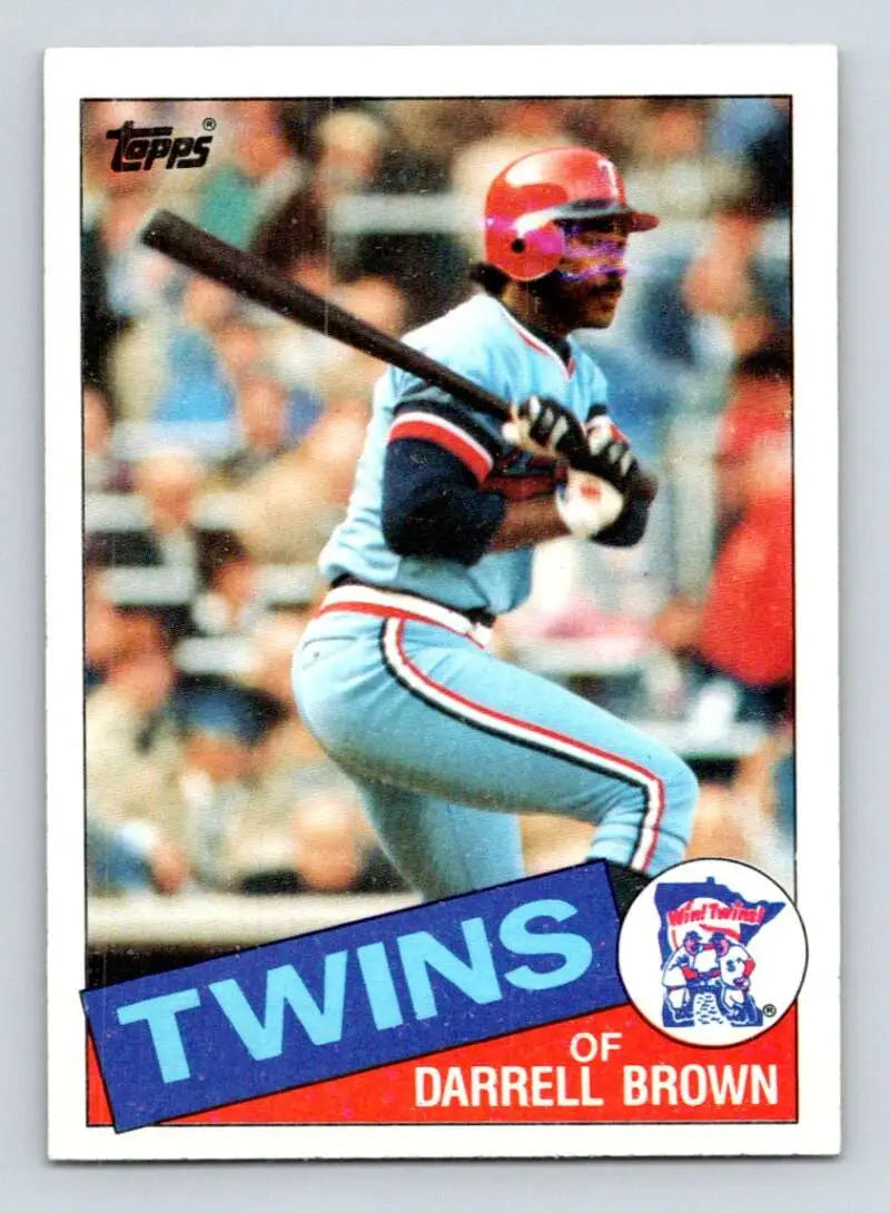 1985 Topps #767 Darrell Brown EX Excellent Minnesota Twins Baseball Card - Baseball Card Single