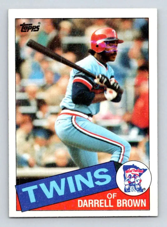 1985 Topps #767 Darrell Brown EX Excellent Minnesota Twins Baseball Card - Baseball Card Single