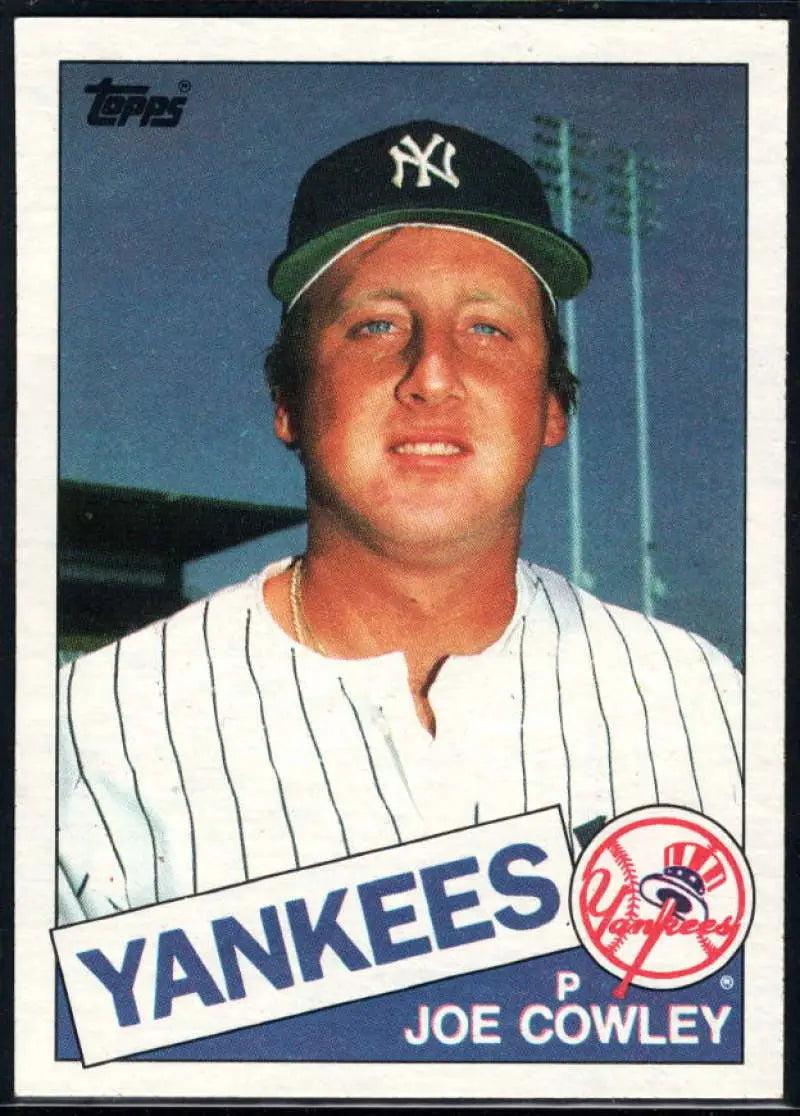 1985 Topps #769 Joe Cowley EX Excellent New York Yankees Baseball Card - Baseball Card Single